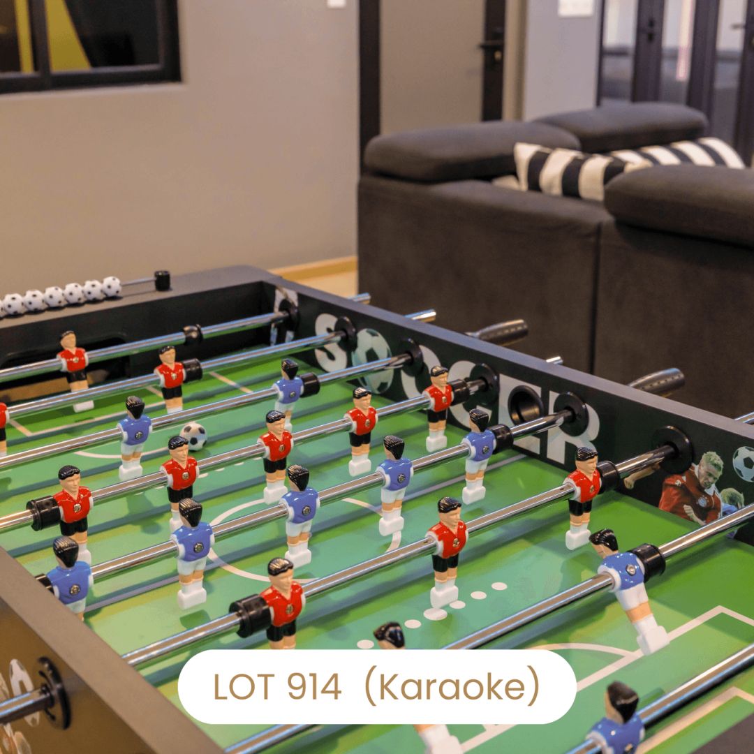 Foosball table soccer game entertainment at Le's Homestay Lot 914 A'Famosa Homestay